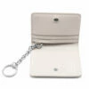 Maison Margiela Patent Leather Keychain Cardholder Greige In Greige