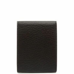 Maison Margiela Four Stitch Leather Credit Card Wallet In Black