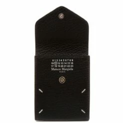 Maison Margiela Four Stitch Leather Credit Card Wallet In Black -Hervia Shop hervia.com s56ui0221 p0399 t8013 black wallets 1631188861image 433.4