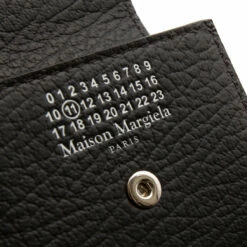Maison Margiela Four Stitch Leather Credit Card Wallet In Black -Hervia Shop hervia.com s56ui0221 p0399 t8013 black wallets 1631188864image 433.6