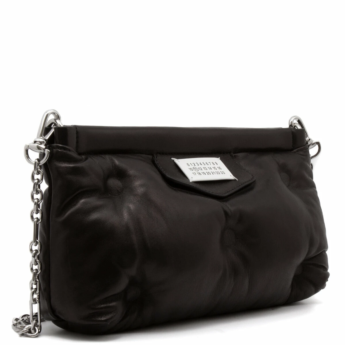 Maison Margiela Glam Slam Shoulder Pochette In Black 1 Maison Margiela Glam Slam Shoulder Pochette In Black