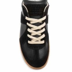 Maison Margiela Replica Leather Sneakers Black/Black In Black -Hervia Shop hervia.com s57ws0236 p1895 h6851 black black sneakers 162677208225384 0001 Vibrance 1