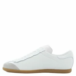 Maison Margiela Featherlight Leather Sneakers In White