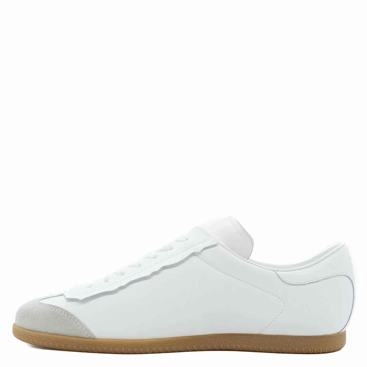 Maison Margiela Featherlight Leather Sneakers In White 1 Maison Margiela Featherlight Leather Sneakers In White