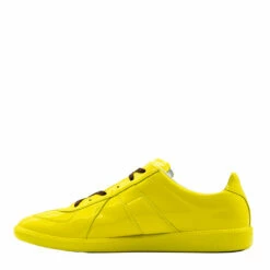 Maison Margiela Replica Leather Sneakers In Yellow