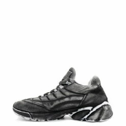 MM6 Maison Margiela Distressed Effect Low-Top Sneakers In Grey