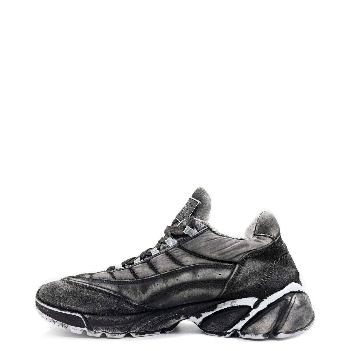 MM6 Maison Margiela Distressed Effect Low-Top Sneakers In Grey 1 MM6 Maison Margiela Distressed Effect Low-Top Sneakers In Grey