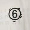 MM6 Maison Margiela Layered Distressed 6 Logo T-Shirt In White