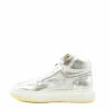 MM6 Maison Margiela High-Top Lace-Up Sneakers In Silver
