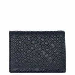 Comme Des Garçons Wallet SA0641ER Arecalf Embossed Wallet In Black