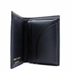 Comme Des Garçons Wallet SA0641ER Arecalf Embossed Wallet In Black -Hervia Shop hervia.com sa0641er wallet embossed roots col. black 1648546707SA0641ER 4