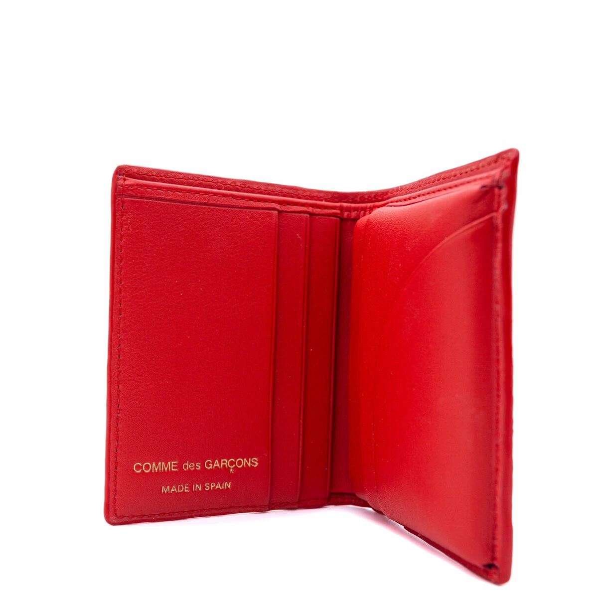 Comme Des Garçons Wallet SA0641ER Arecalf Embossed Roots Wallet In Red 2 Comme Des Garçons Wallet SA0641ER Arecalf Embossed Roots Wallet In Red - Image 2