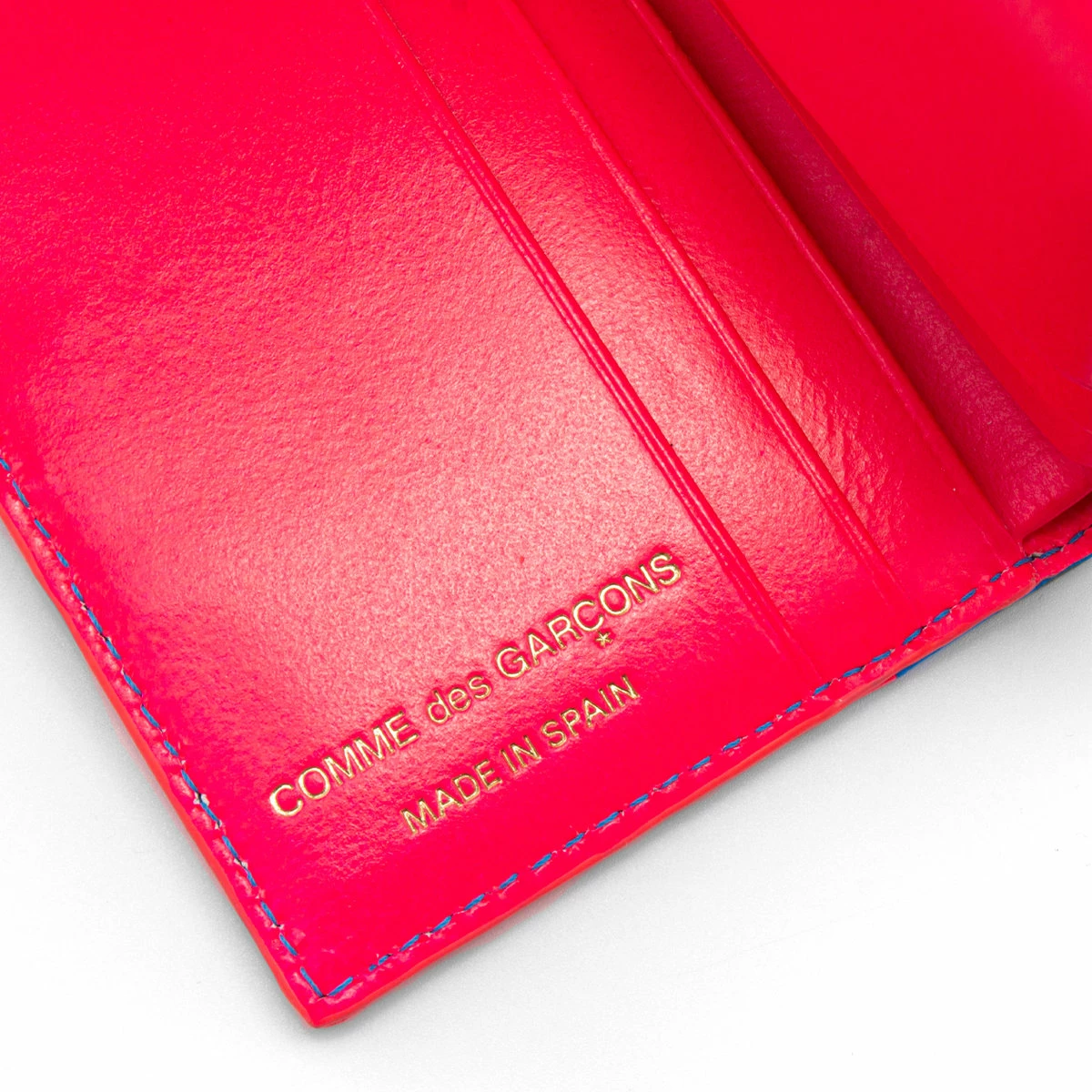 Comme Des Garçons Wallet SA0641FS Fluo Squares Wallet In Pink 4 Comme Des Garçons Wallet SA0641FS Fluo Squares Wallet In Pink - Image 4