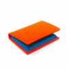 Comme Des Garçons Wallet SA0641SF Super Fluo Wallet Orange/Blue In Fluo Orange