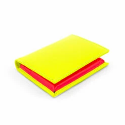 Comme Des Garçons Wallet SA0641SF Super Fluo Wallet Yellow/Light Orange In Fluo Yellow
