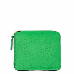 Comme Des Garçons Wallet SA2100EF Leather Wallet In Green