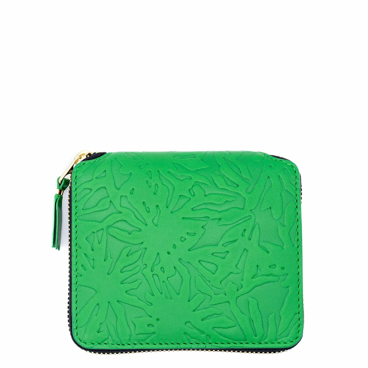 Comme Des Garçons Wallet SA2100EF Leather Wallet In Green 1 Comme Des Garçons Wallet SA2100EF Leather Wallet In Green