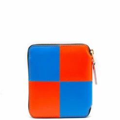 Comme Des Garçons Wallet SA2100FS Fluo Squares Wallet In Blue