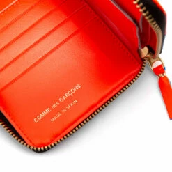 Comme Des Garçons Wallet SA2100FS Fluo Squares Wallet In Blue -Hervia Shop hervia.com sa2100fs wallet fluo squares blue orange 1624632834SA2100FS 0001 Layer 194