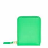 Comme Des Garçons Wallet SA7100 Arecalf Zip Wallet In Green