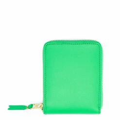 Comme Des Garçons Wallet SA7100 Arecalf Zip Wallet In Green