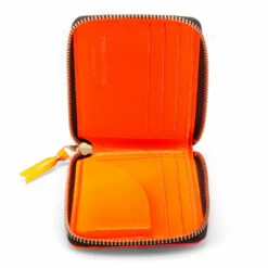 Comme Des Garçons Wallet SA7110FS Fluo Squares Wallet In Orange -Hervia Shop hervia.com sa7110fs wallet fluo squares light orange pink 162489361524547 0005 Layer 235