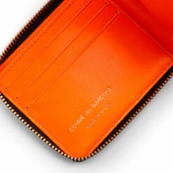 Comme Des Garçons Wallet SA7110FS Fluo Squares Wallet In Orange -Hervia Shop hervia.com sa7110fs wallet fluo squares light orange pink 162489361724547 0004 Layer 236