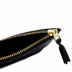 Comme Des Garçons Wallet SA8100ER Embossed Roots Wallet In Black -Hervia Shop hervia.com sa8100er wallet embossed roots col. black 1648549885SA8100ER 4