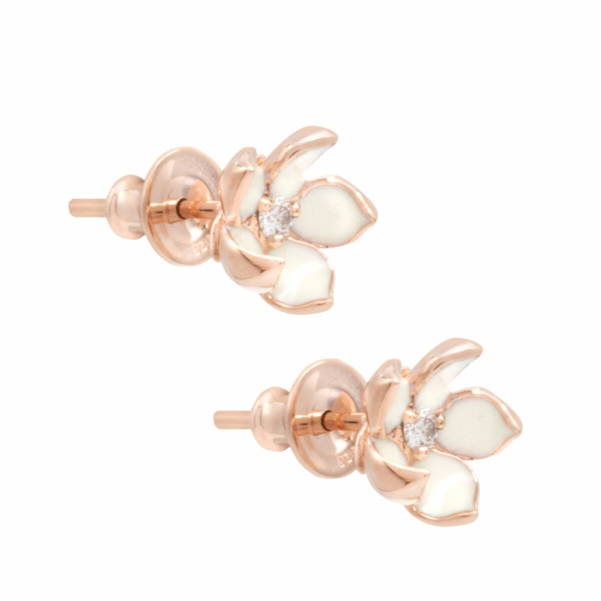 Shaun Leane Rose Gold Vermeil Cherry Blossom Diamond Flower Earrings In Rose Gold 1 Shaun Leane Rose Gold Vermeil Cherry Blossom Diamond Flower Earrings In Rose Gold