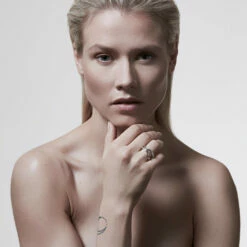 Shaun Leane Silver Rose Thorn Wide Band Ring In Silver