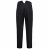 Maison Margiela Herringbone Wool Pleated Trousers In Navy