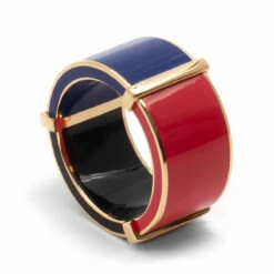 Maison Margiela Chunky Tricolour Ring In Red