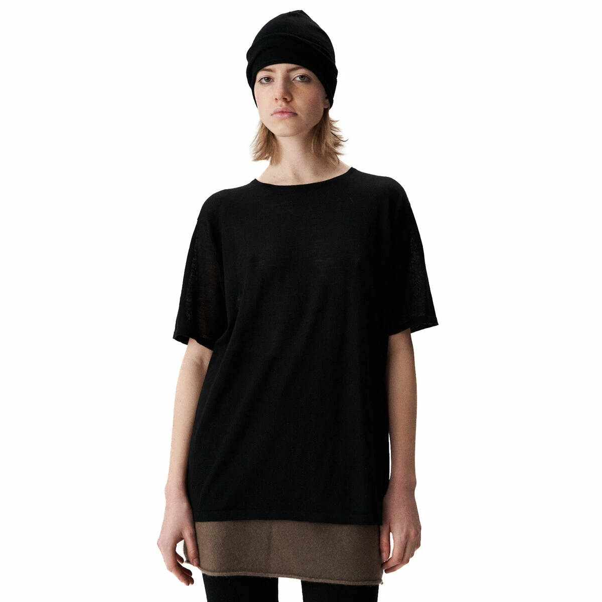 So Good To Wear New Orleans Cashmere Round-Neck T-Shirt In Black 1 So Good To Wear New Orleans Cashmere Round-Neck T-Shirt In Black