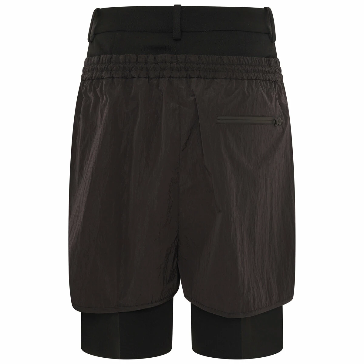 JW Anderson Double Shorts In Black 1 JW Anderson Double Shorts In Black
