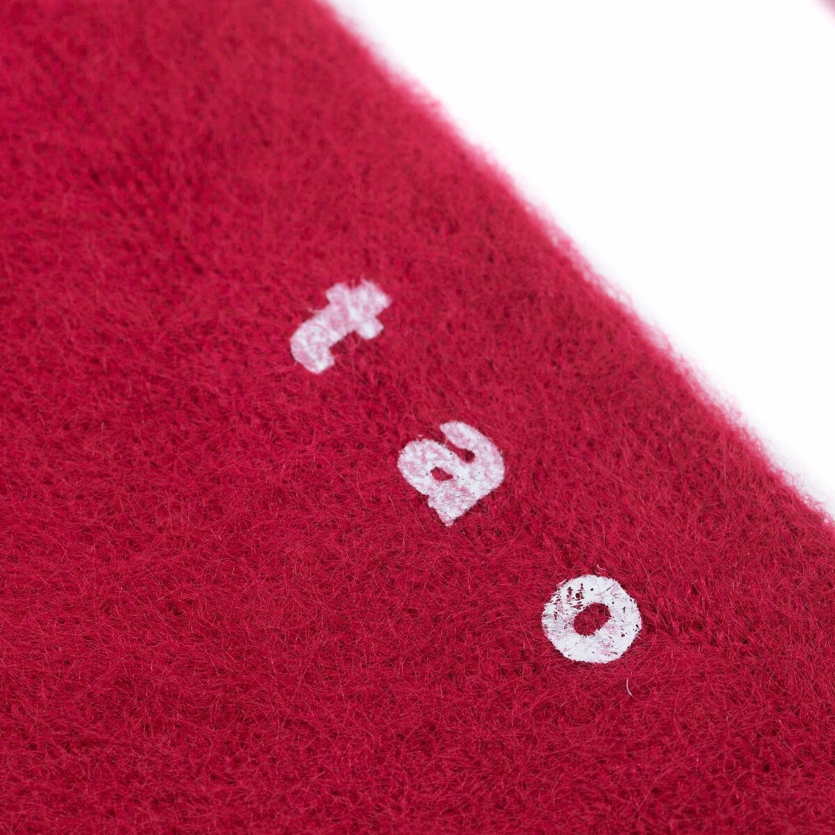 COMME DES GARÇONS TAO Tabi Socks In Red 2 COMME DES GARÇONS TAO Tabi Socks In Red - Image 2