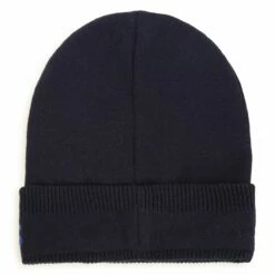 Marc Jacobs Kids Logo Beanie In Navy