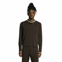 Adidas X Wales Bonner Knitted Track Top In Brown