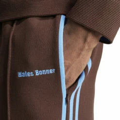 Adidas X Wales Bonner Track Suit Pants In Burgundy -Hervia Shop hervia.com wb knit tp col. mysbrn 1699287023IT9787 8 APPAREL On Model Detail View 1 white