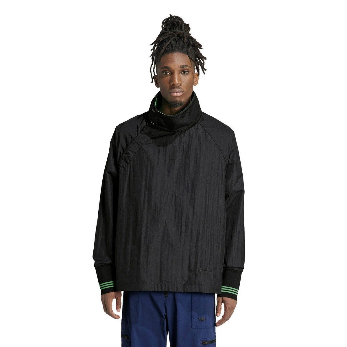 Adidas X Wales Bonner Statement Nylon Track Top In Black 2 Adidas X Wales Bonner Statement Nylon Track Top In Black - Image 2