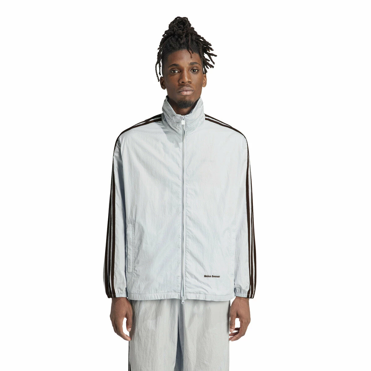 Adidas X Wales Bonner Statement Nylon Track Top In White 2 Adidas X Wales Bonner Statement Nylon Track Top In White - Image 2