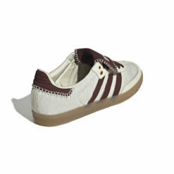 Adidas X Wales Bonner Samba Pony Tonal Sneakers In White -Hervia Shop hervia.com wb pony tonal samba col. cwhite mysbrn cwhite 1699281334IE0586 7 FOOTWEAR Photography Back Lateral Top View white
