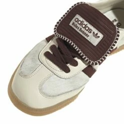 Adidas X Wales Bonner Samba Pony Tonal Sneakers In White -Hervia Shop hervia.com wb pony tonal samba col. cwhite mysbrn cwhite 1699281339IE0586 9 FOOTWEAR Photography Detail View 2 white