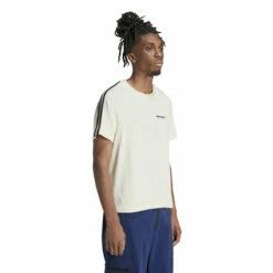 Adidas X Wales Bonner Statement Graphic Tee In White -Hervia Shop hervia.com wb s s tee col. cwhite 1699287261IT9788 7 APPAREL On Model Walking View white