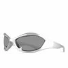 JORDANLUCA XP1 Sunglasses In Silver