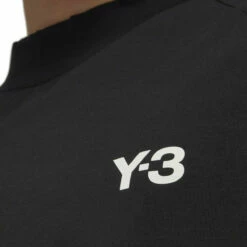 Y-3 3-Stripes Short Sleeved T-Shirt In Black -Hervia Shop hervia.com y 3 h63065 3s ss tee col. black owhite 3 stripes short sleeved t shirt 1691584293H63065 7 APPAREL On Model Detail View 1 white