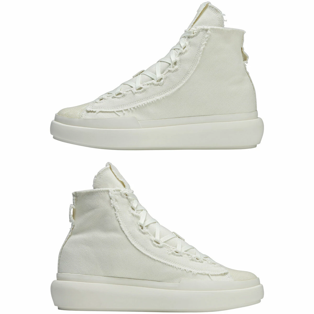 Y-3 Nizza High Sneakers In Off White 4 Y-3 Nizza High Sneakers In Off White - Image 4