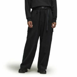 Y-3 Wide Cargo Pants In Black