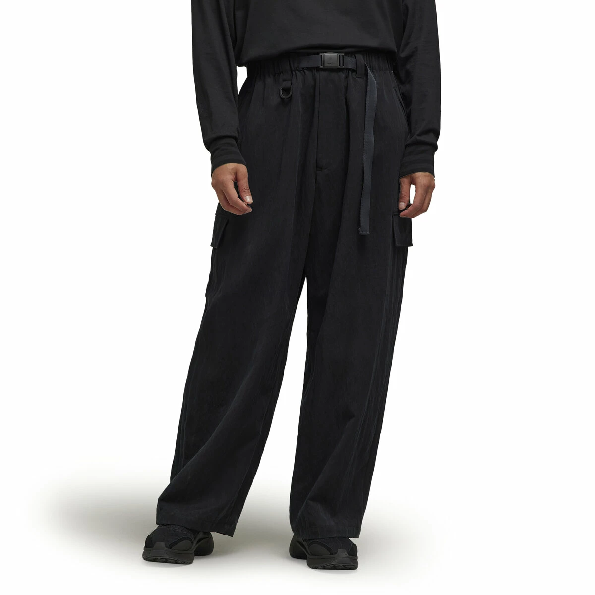 Y-3 Wide Cargo Pants In Black 1 Y-3 Wide Cargo Pants In Black