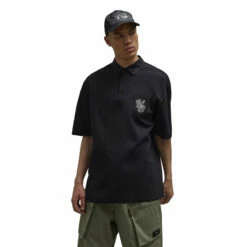 Y-3 Short Sleeve Rugby Shirt In Black
