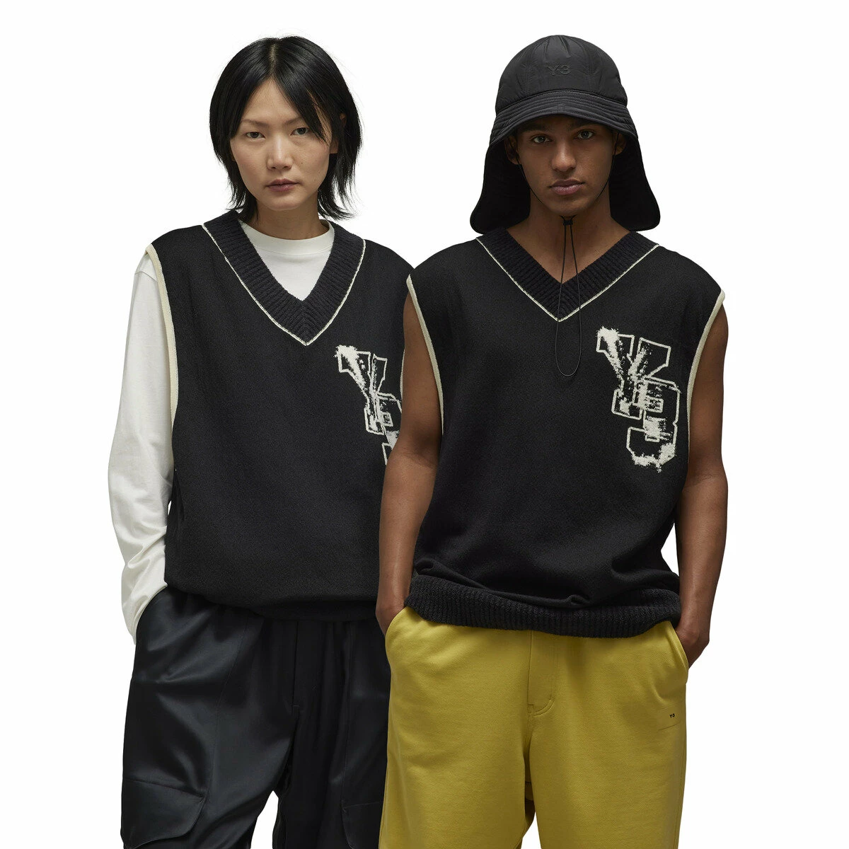 Y-3 Logo Knit Vest In Black 4 Y-3 Logo Knit Vest In Black - Image 4